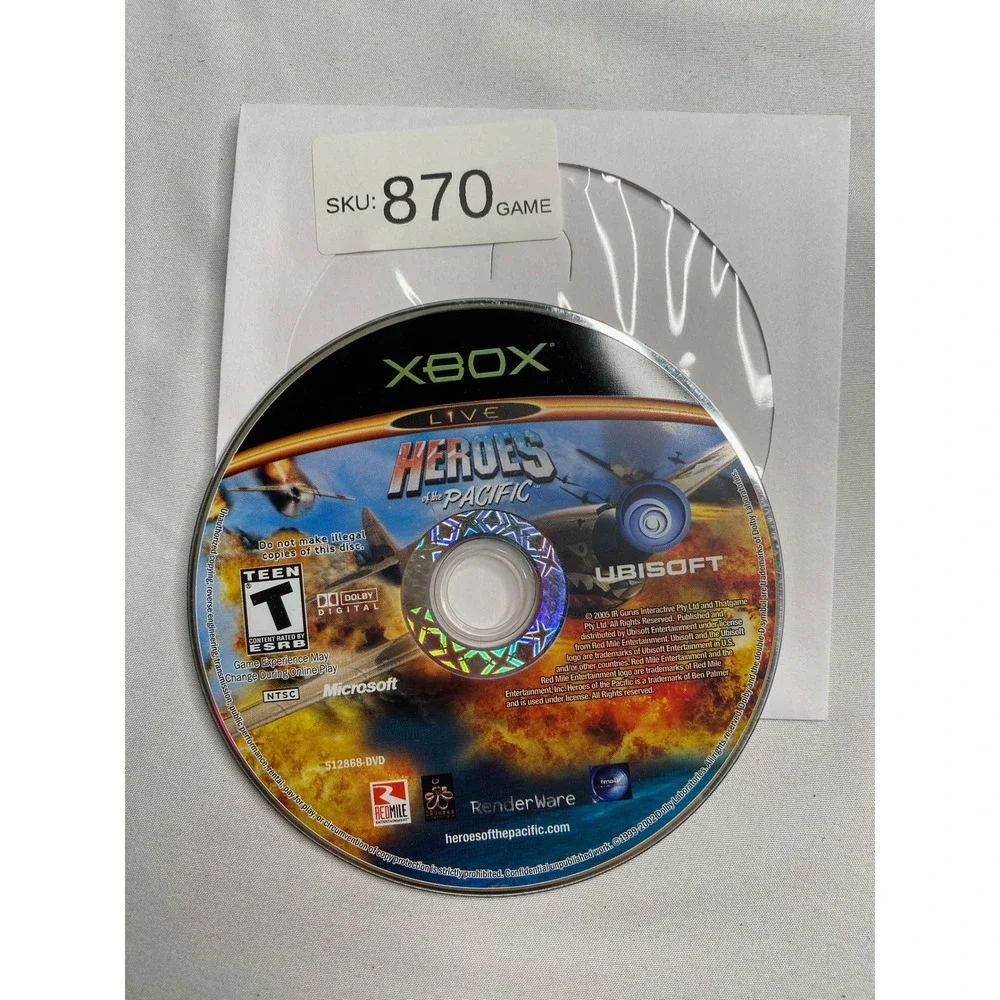 Heroes of the Pacific Microsoft Xbox